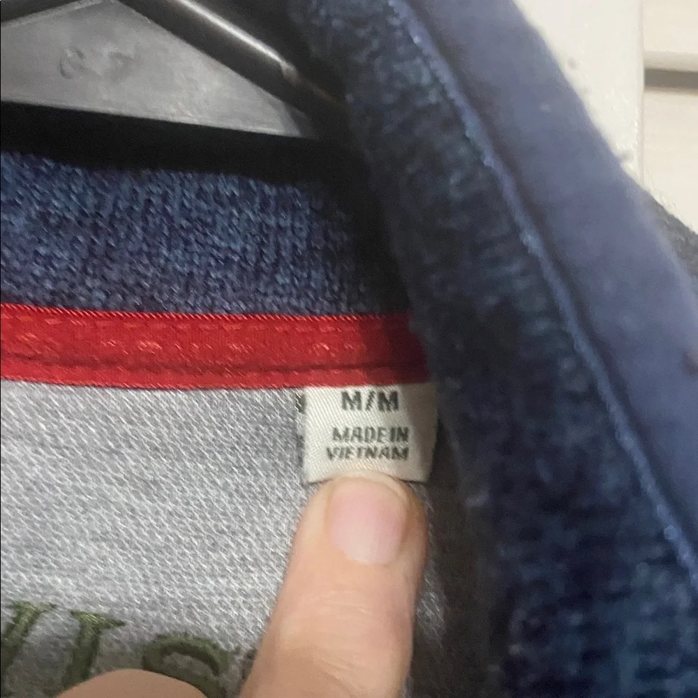 Orvis Blue Heather Zip Fleece Vest Size M